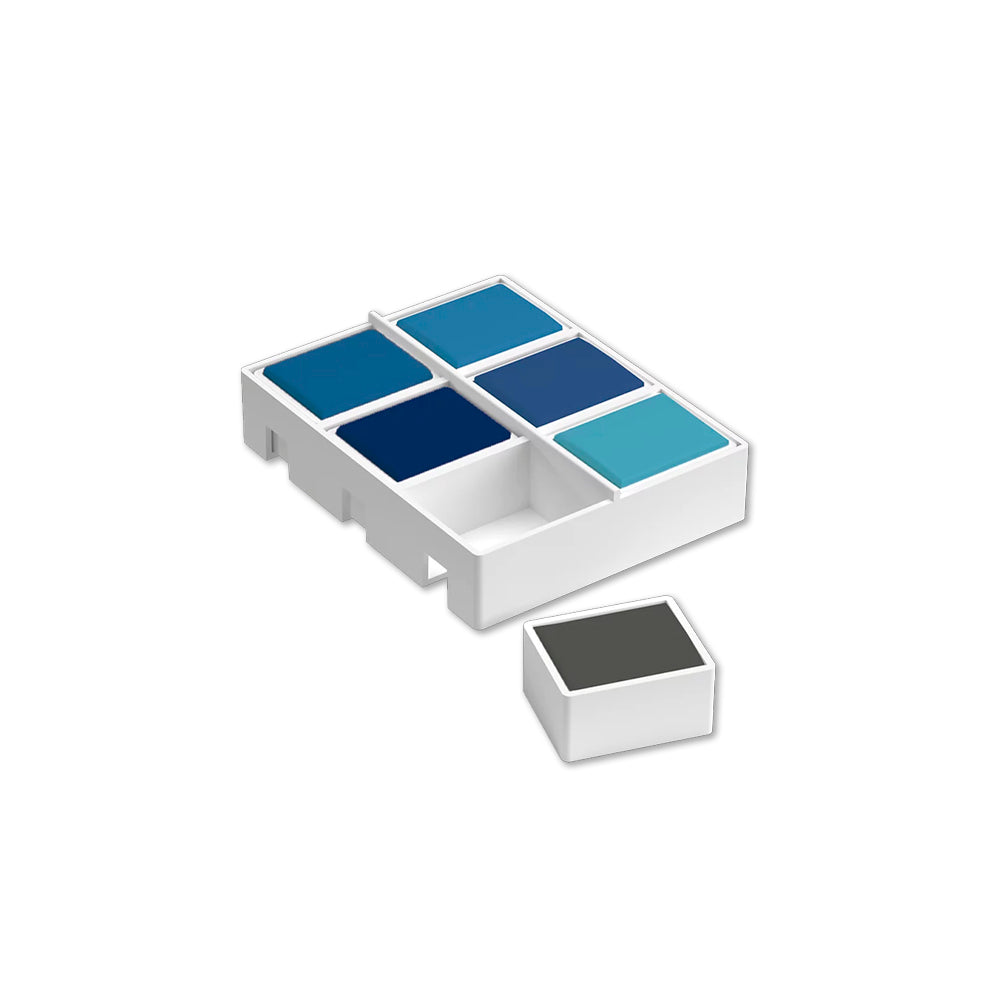 Estojo Tinta Aquarela em Pastilha Matiz com 6 Cores Acqua Artools 621166  