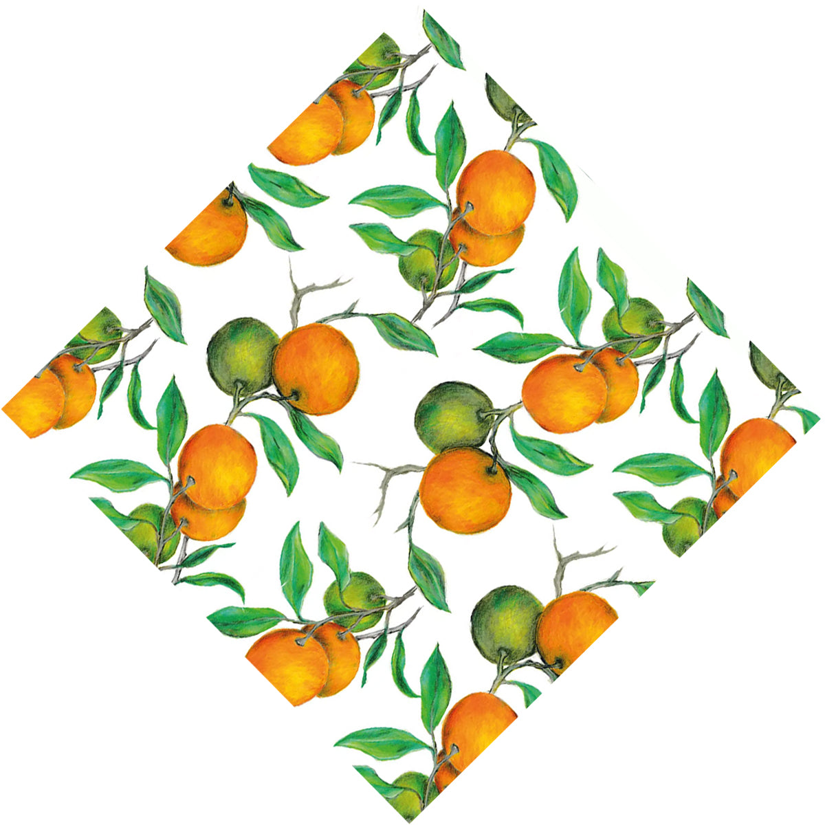 Guardanapo para Decoupage Ambiente 33x33cm com 20 Unidades - Lindas Laranjas