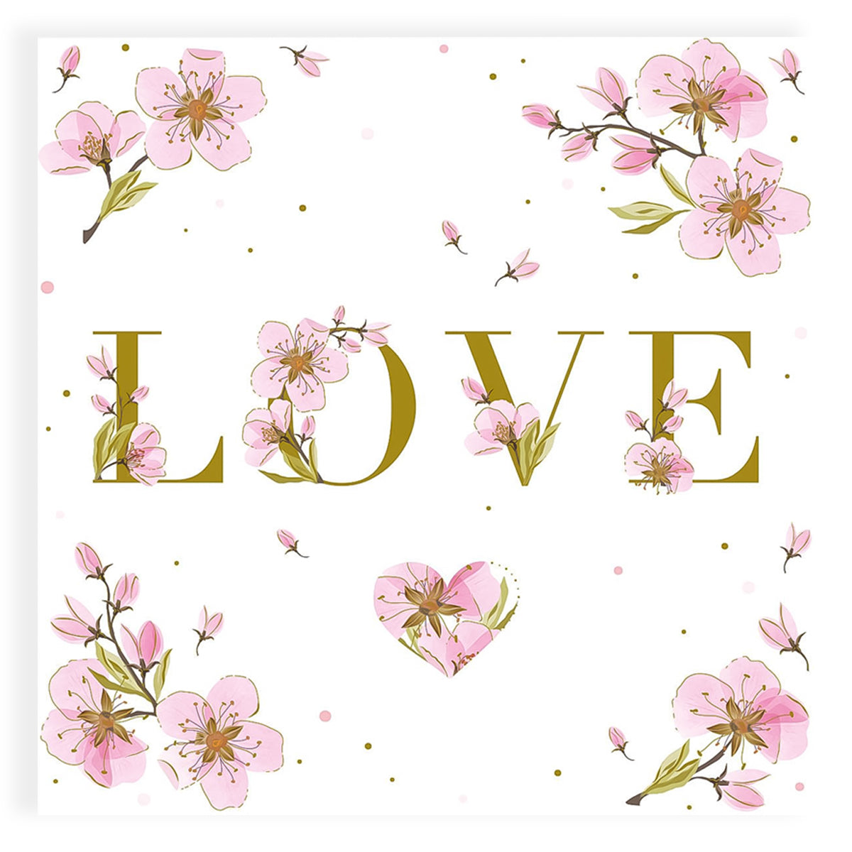 Guardanapo para Decoupage Paperdesign 33x33cm com 20 Unidades - Mensagem de Amor