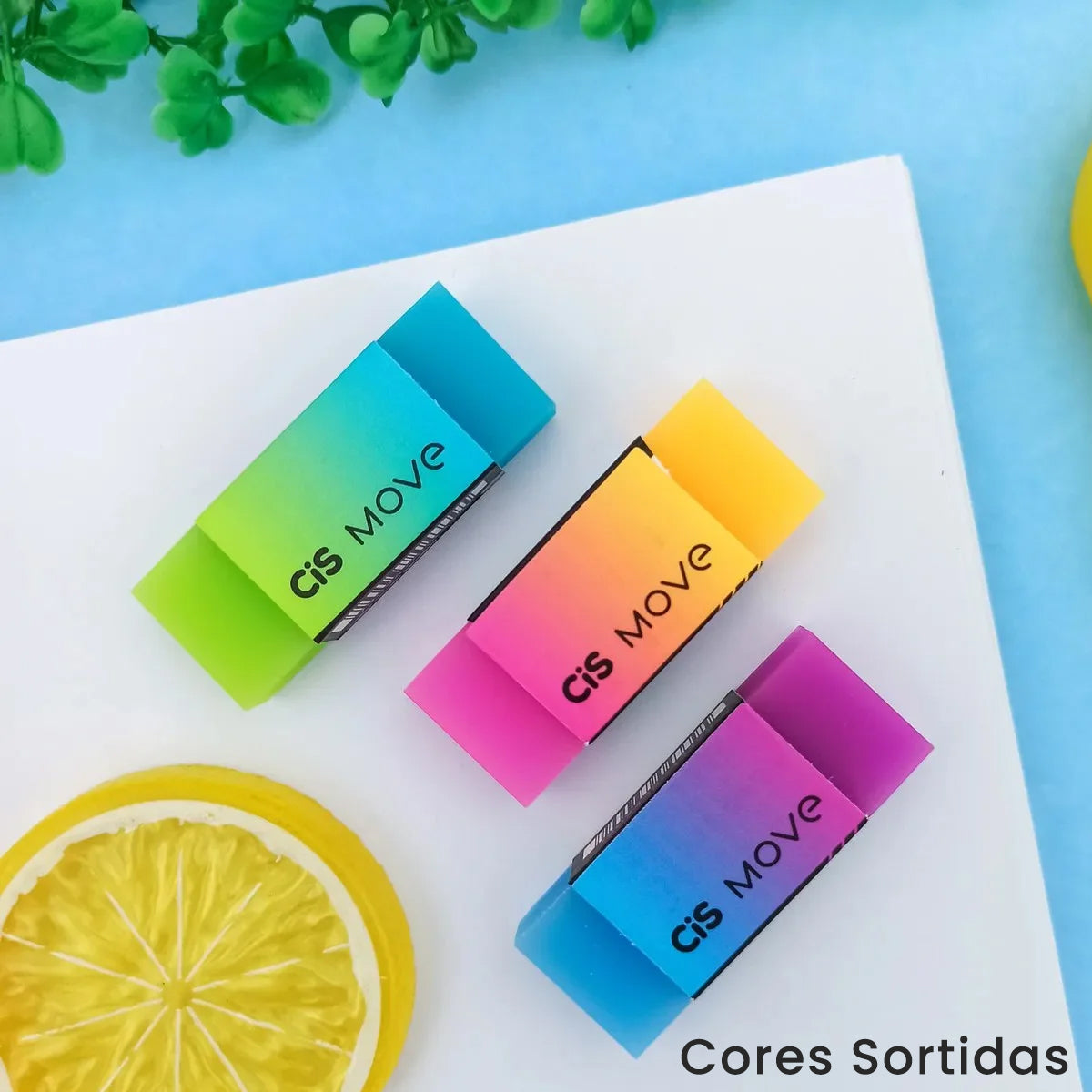 Borracha Escolar Move - Cores Sortidas - Cis
