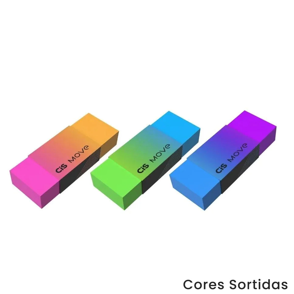 Borracha Escolar Move - Cores Sortidas - Cis