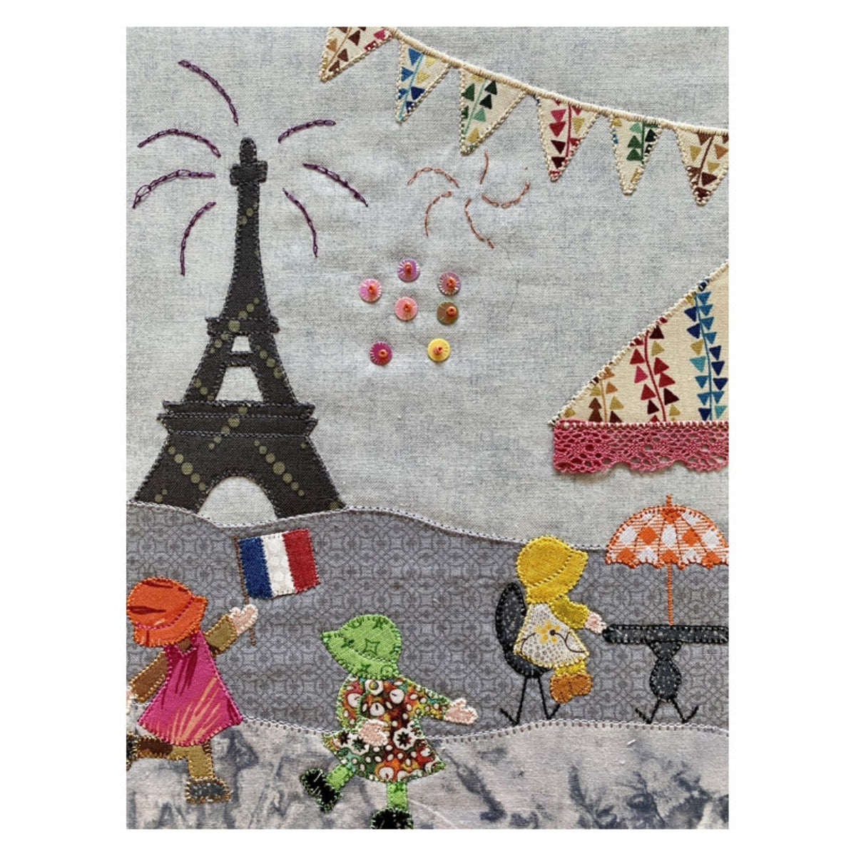 Livro Sunbonnets em Apliqué - Mês após Mês (Livro em Francês) - Ambientes & Costumes