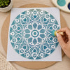 Stencil - Mandala 20x20cm para Pintura Decorativa e Artesanato Stxx-246 - Litoarte