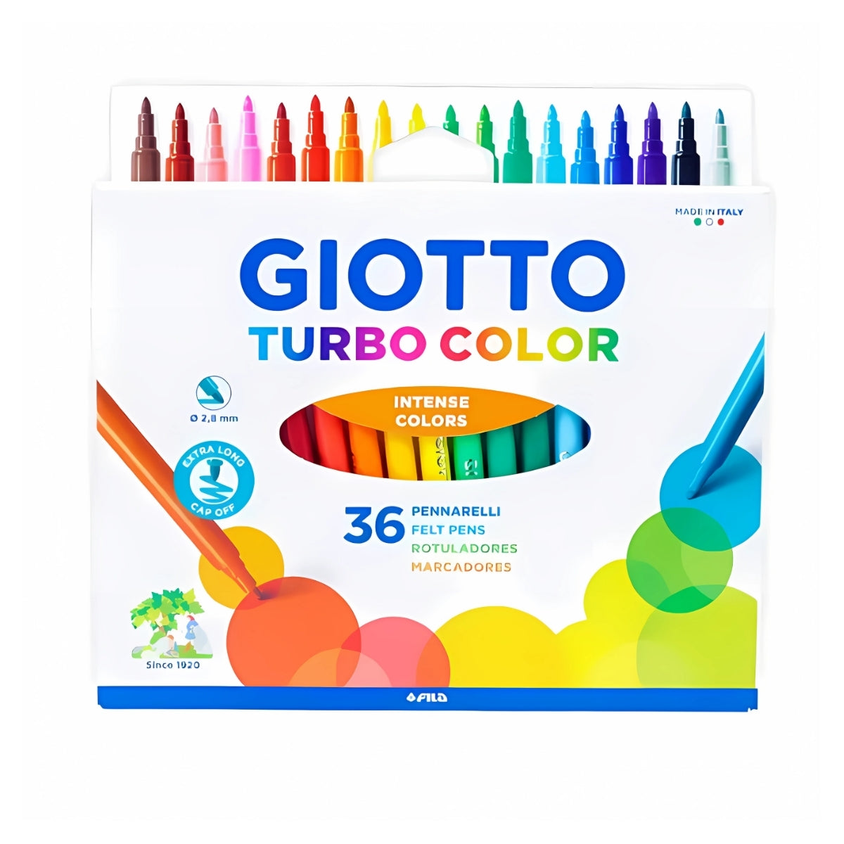 Estojo de Canetinha Giotto Turbo Color 36 Cores F071600