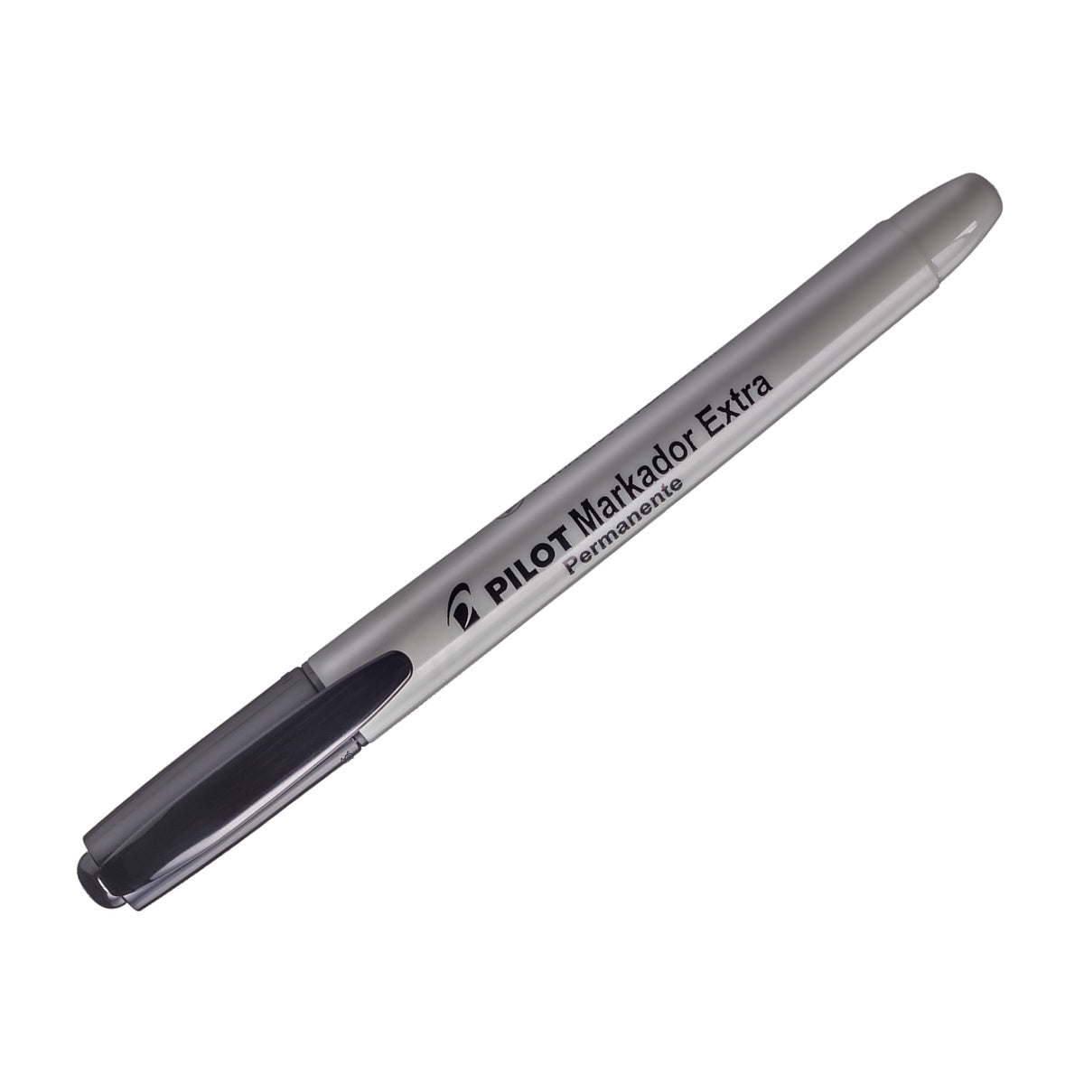 Marcador Permanente Extra Preto Ponta Chanfrada 4,0mm para Papel, Plástico, Vidro e Metal - Pilot