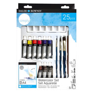 Estojo de Tinta Aquarela Daler & Rowney Simply com 25 Peças