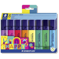Estojo de Marcadores Staedtler Textsurfer Happy com 8 Cores