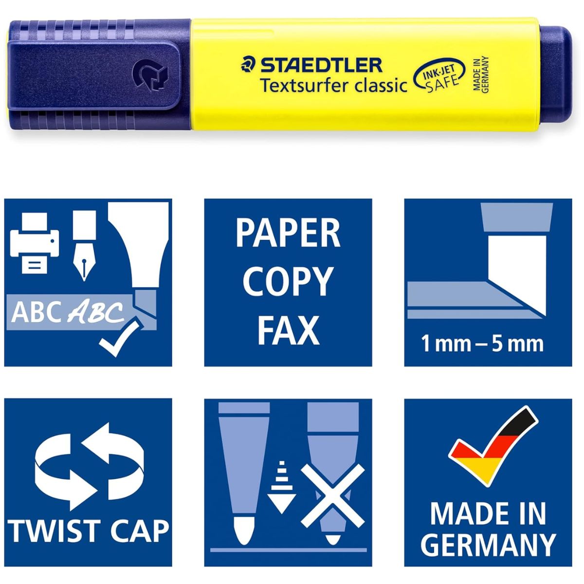 Estojo de Marcadores Staedtler Textsurfer Happy com 8 Cores