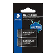 Borracha Artística Staedtler Rasoplast Black com 2 Unidades