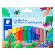 Estojo de Massa de Modelar Plástica Staedtler com 12 Cores