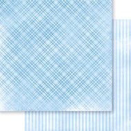 Papel para Scrapbook Dupla Face Coleção Mon Monde Rose Bleu Xadrez 30,5x30,5cm para Scrapbook e Papelaria Criativa Sd-1278 - Litoarte