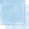 Papel para Scrapbook Dupla Face Coleção Mon Monde Rose Bleu Xadrez 30,5x30,5cm para Scrapbook e Papelaria Criativa Sd-1278 - Litoarte