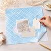 Papel para Scrapbook Dupla Face Coleção Mon Monde Rose Bleu Xadrez 30,5x30,5cm para Scrapbook e Papelaria Criativa Sd-1278 - Litoarte