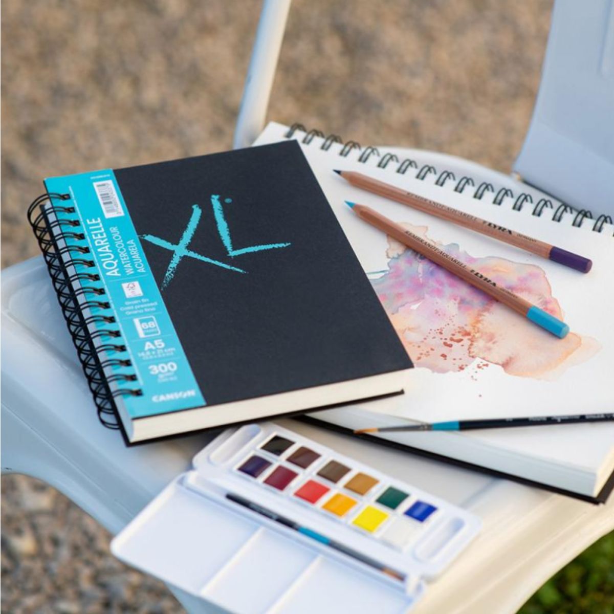 Caderno Xl Aquarelle A5 Canson 34 Folhas