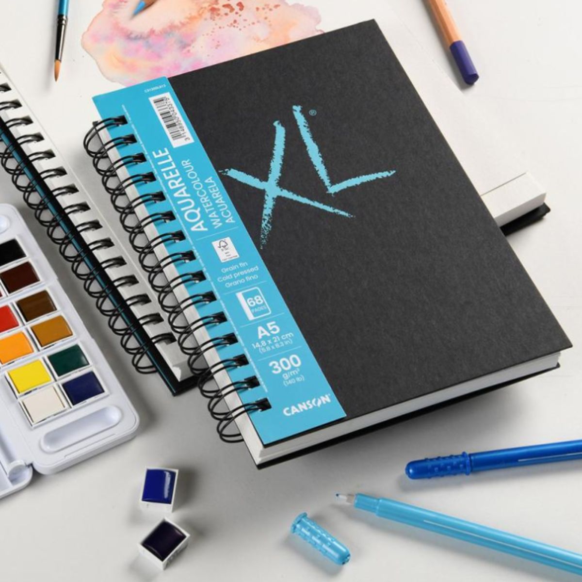 Caderno Xl Aquarelle A5 Canson 34 Folhas