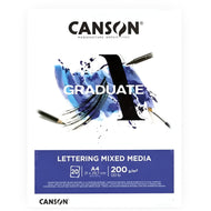Bloco de Papel Graduate Lettering Mix Media A4 200g Canson 20 Folhas