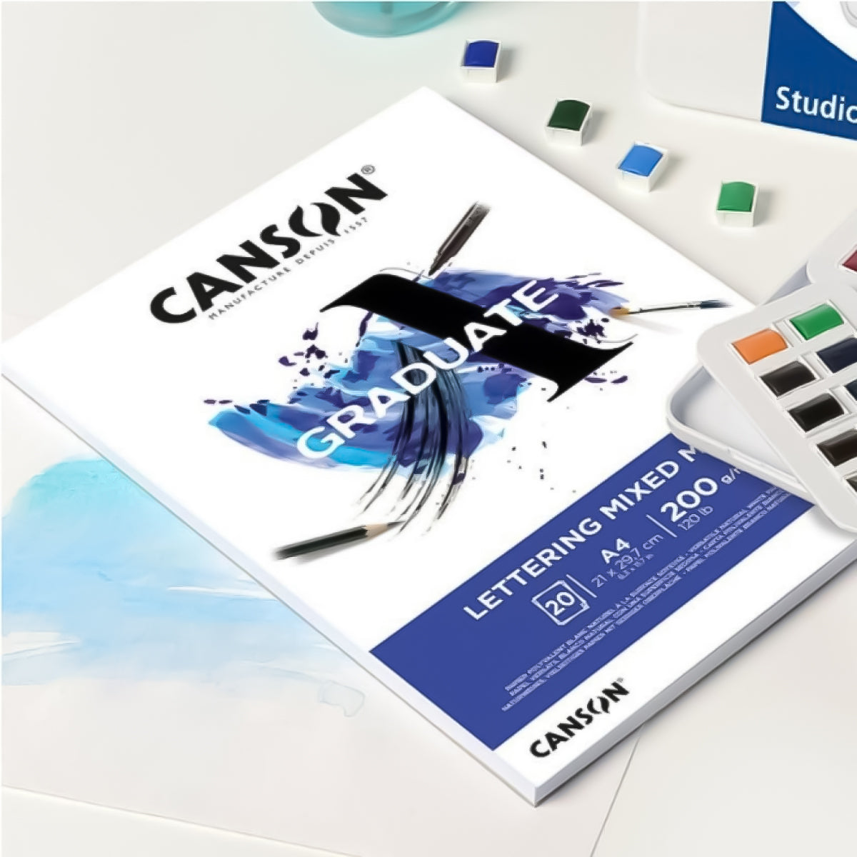 Bloco de Papel Graduate Lettering Mix Media A4 200g Canson 20 Folhas