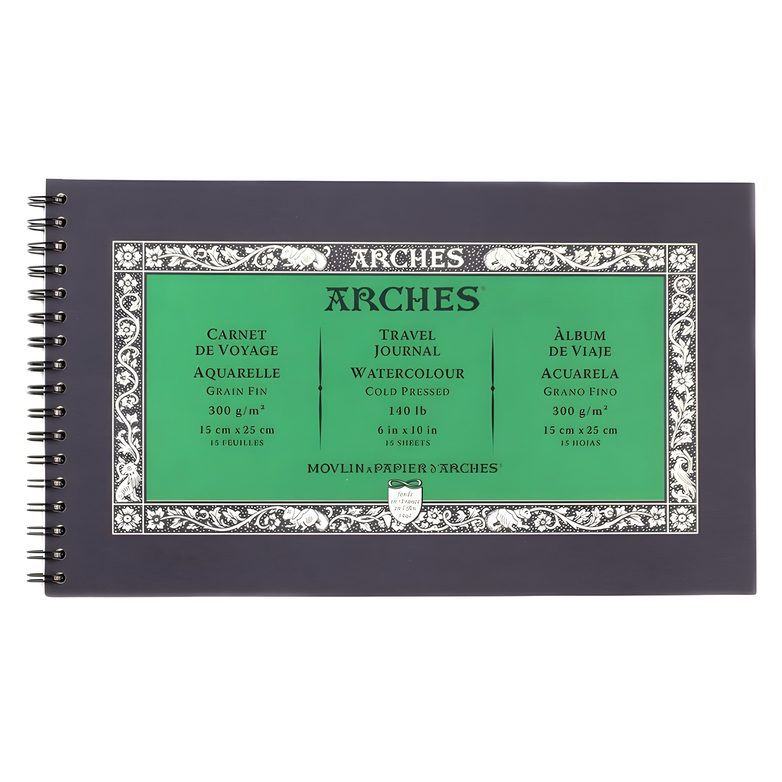 Bloco Aquarela Arches 300 g/m² Grao Fino