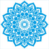Stencil - Mandala Flor 20x20cm para Pintura Decorativa e Artesanato Stxx-266 - Litoarte