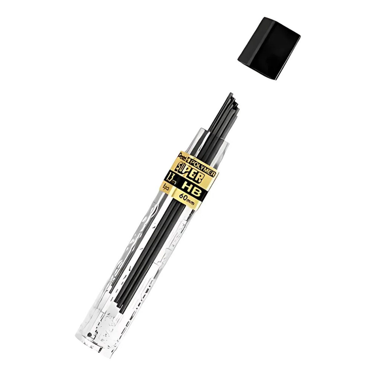 Tubo Mina Grafite Pentel Hi-polymer Super Pentel 1.3mm Com 8 Unidades