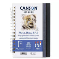 Caderno Aquarela ArtBook Canson Espiral Mixed Media 28 Folhas A5 300g C31200L005
