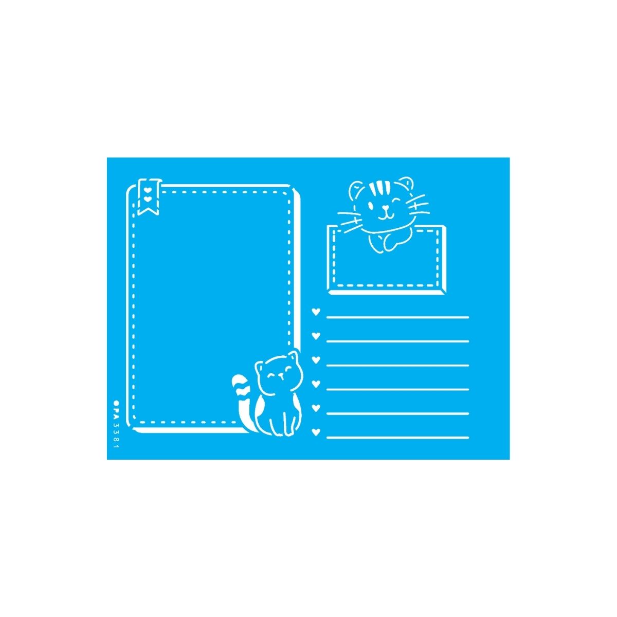 Stencil Opa 15x20cm - Planner Cats - 3381