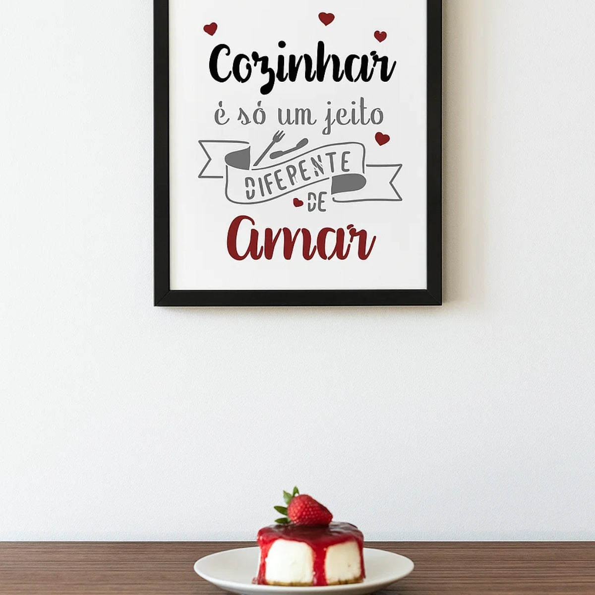 Stencil Opa 15x20cm - Frase Cozinhar com Amor - 3377