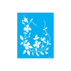 Stencil Opa 20x25cm - Cantoneira Flores Clematites - 3386