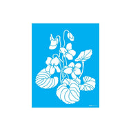 Stencil Opa 20x25cm - Flor Violeta - 3391