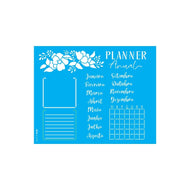Stencil Opa 20x25cm - Planner Anual Flores - 3398