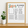 Stencil Opa 20x25cm - Planner Anual Flores - 3398