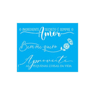 Stencil Opa 20x25cm - Frases Motivacionais - 3396