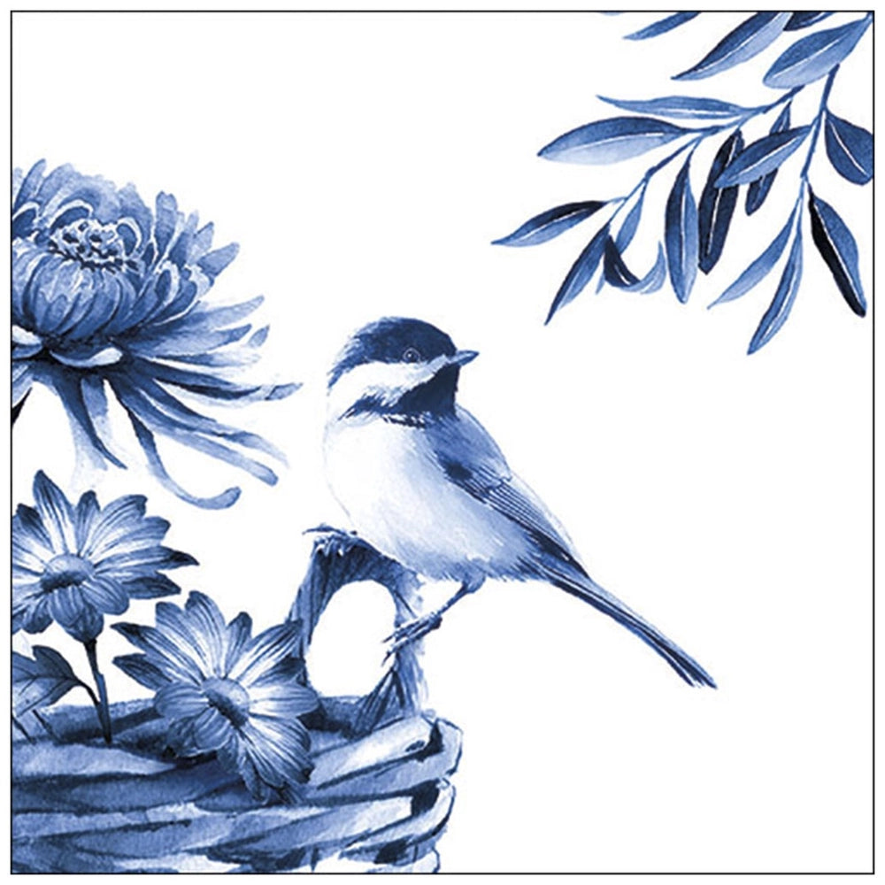 Guardanapo para Decoupage Ambiente 33x33cm com 20 Unidades - Pássaro Azul