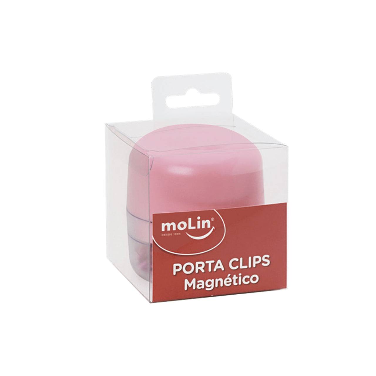 Porta Clips Magnético 2,8cm com 50 Clips - Molin