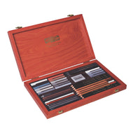 Estojo Madeira Desenho Profissional 39 Peças - Koh-i-noor - 8895
