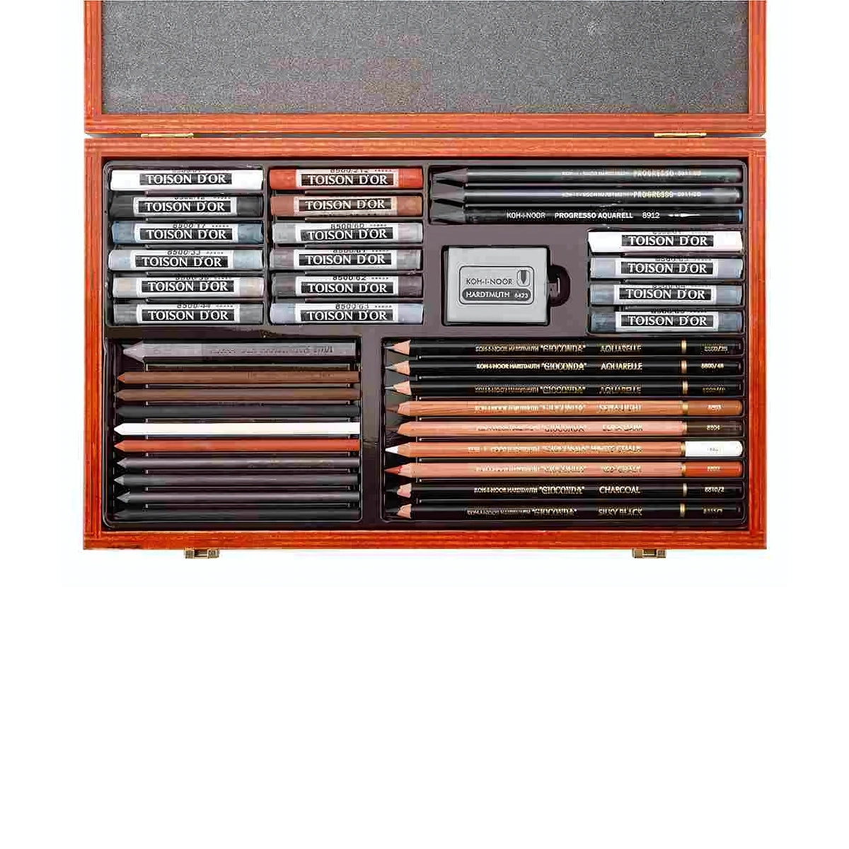 Estojo Madeira Desenho Profissional 39 Peças - Koh-i-noor - 8895