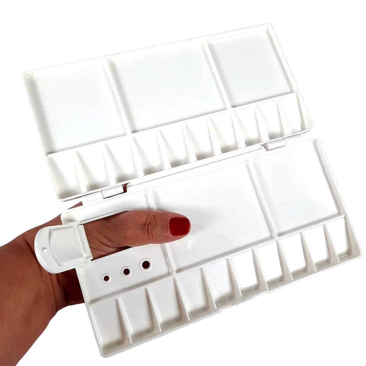 Estojo para Tinta Retangular 25 Cavidades 32,0 X 15,0cm