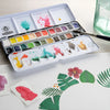 Estojo Tinta Aquarela Schmincke Meia Pastilha Hahnemühle 9 Cores