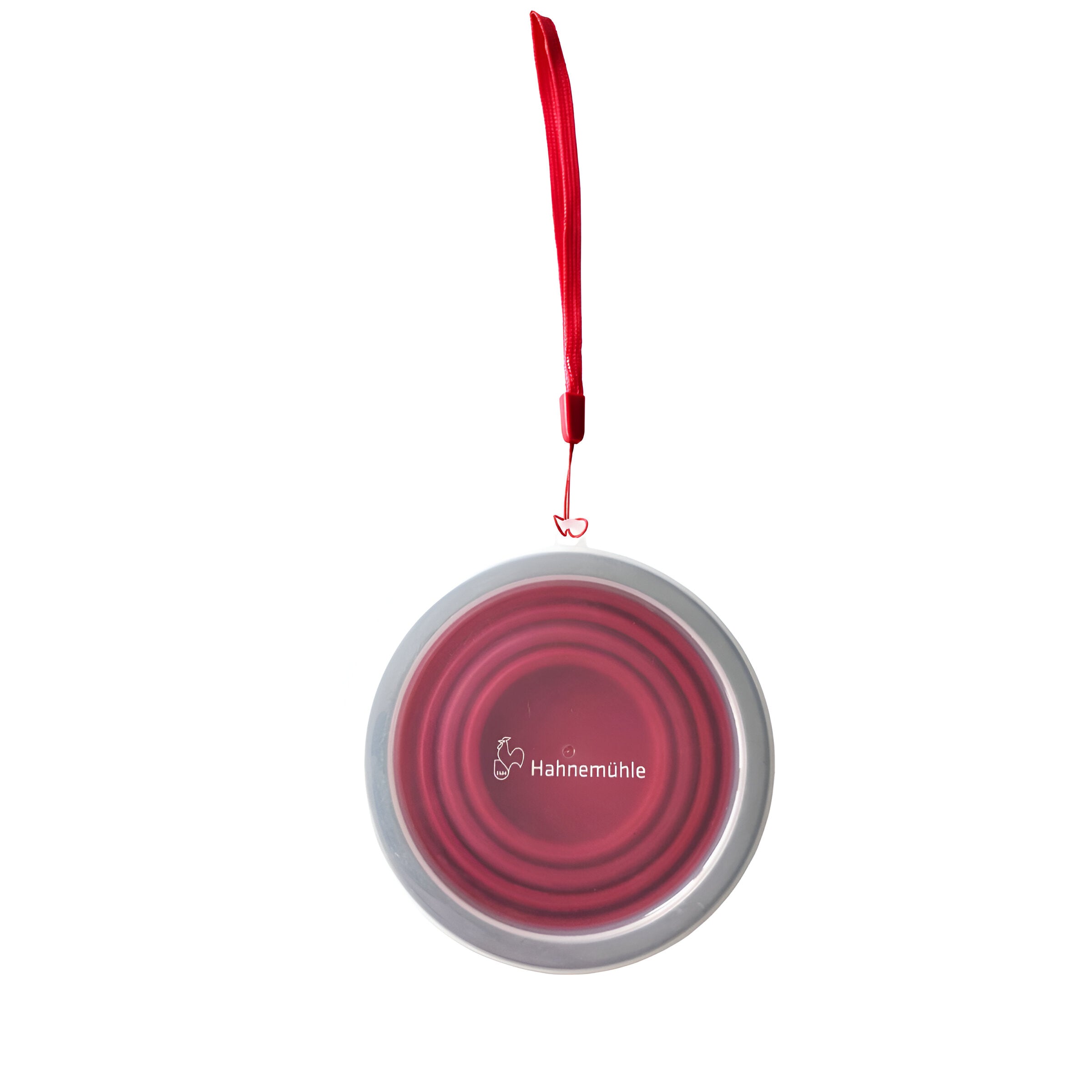 Copo Colapsável Silicone com Tampa Hahnemühle 270ml Vermelho