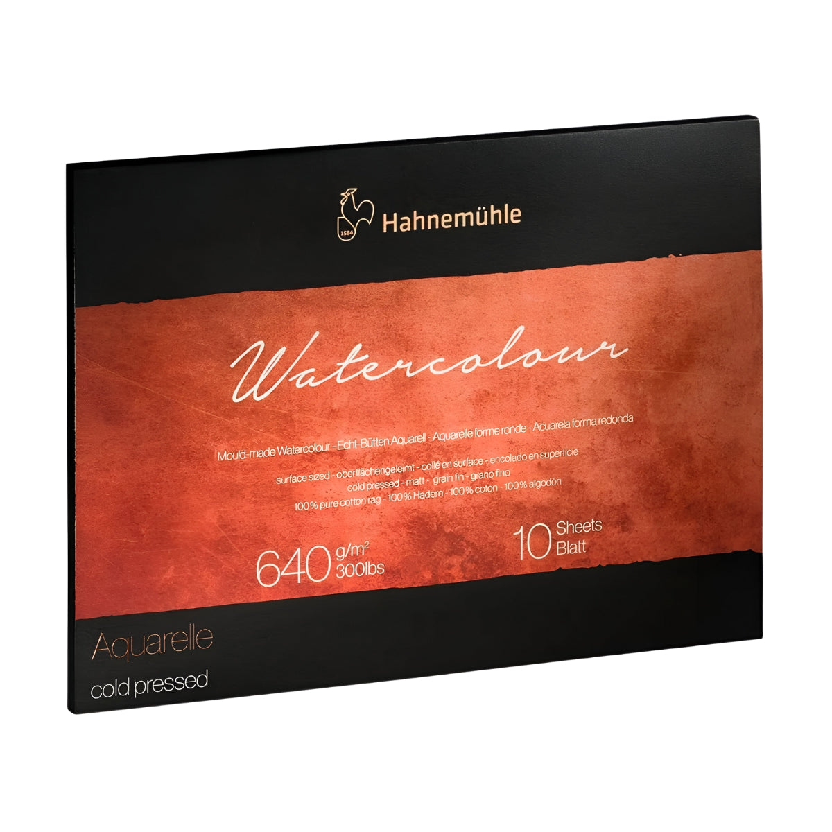 Bloco de Papel para Aquarela Hahnemühle The Collection 640g/m² Textura Fina com 10 Folhas