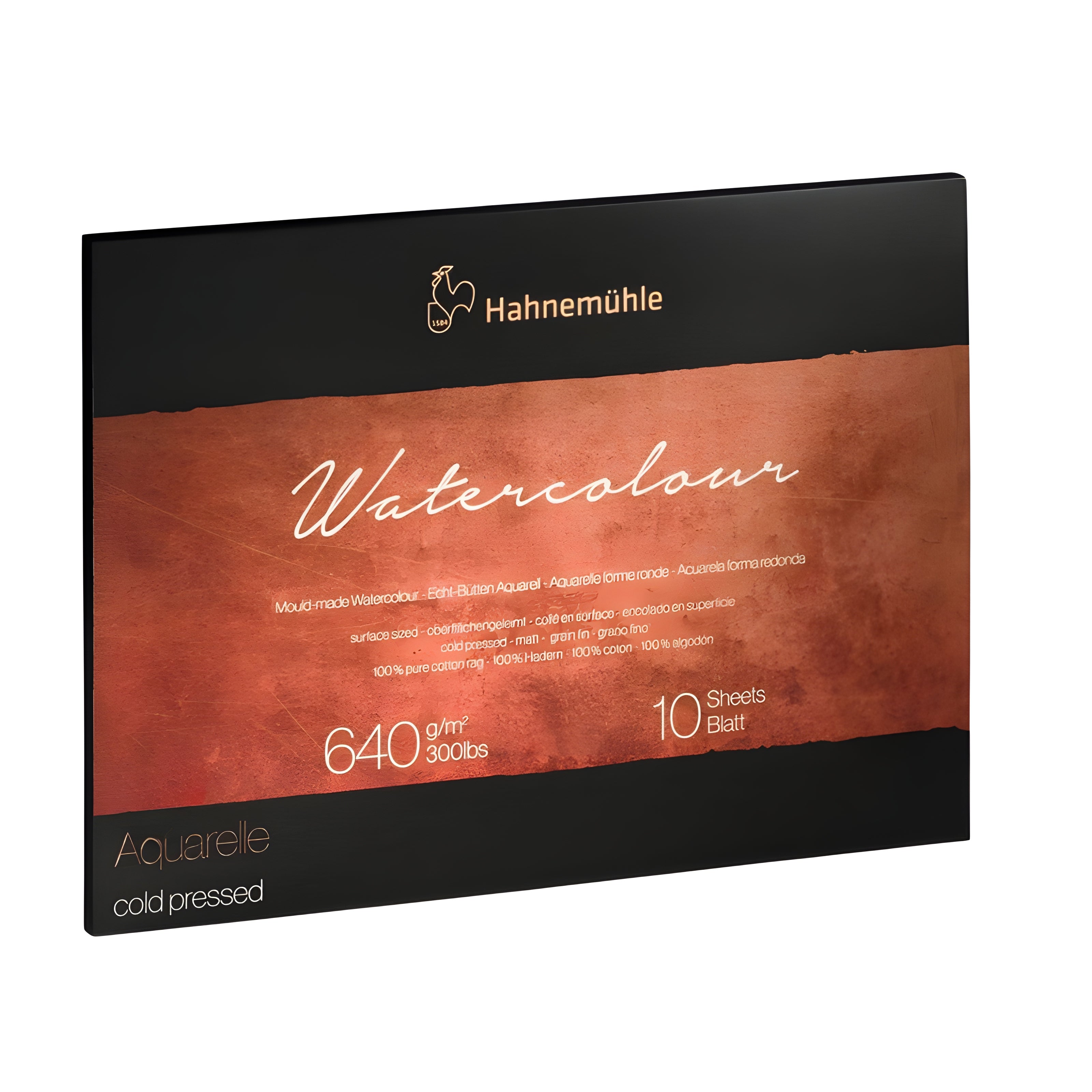 Bloco de Papel para Aquarela Hahnemühle The Collection 640g/m² Textura Rugosa com 10 Folhas