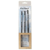 Kit Pincel da Vinci Casaneo 5598 com 3 Unidades - Tamanhos 2, 3 e 4 + Suporte de Madeira