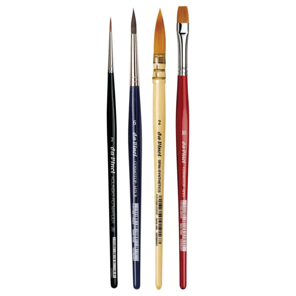 Estojo Madeira da Vinci Pinceis Aquarela com 4 Unidades + Sabão 