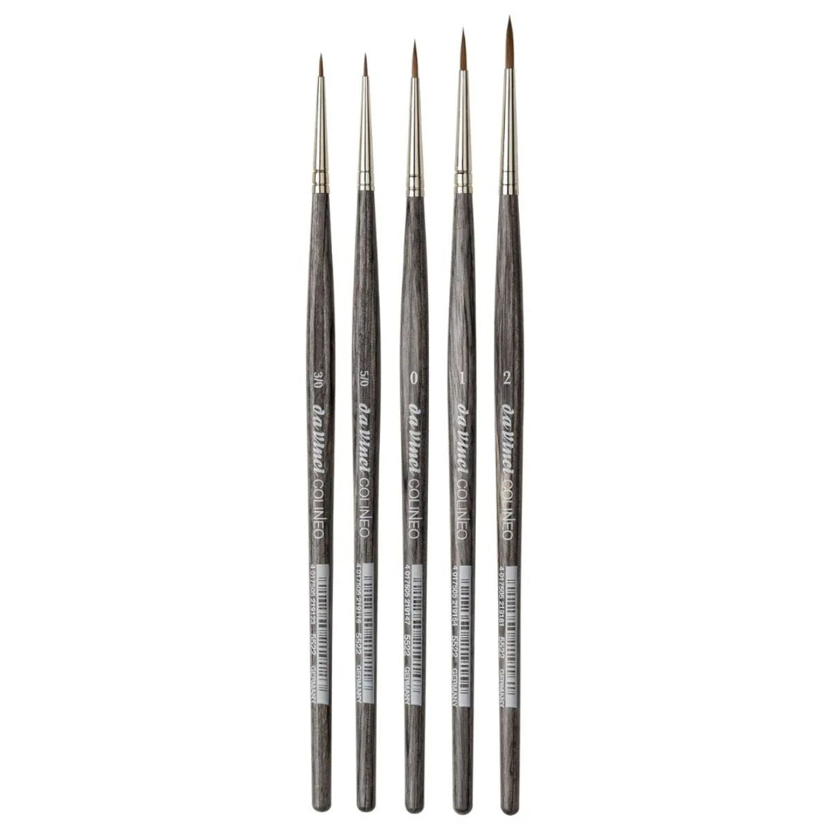 Kit Pincel da Vinci Colineo Miniaturas 4054 - Série 5522 Nº -3, -5, 0, 1 e 2