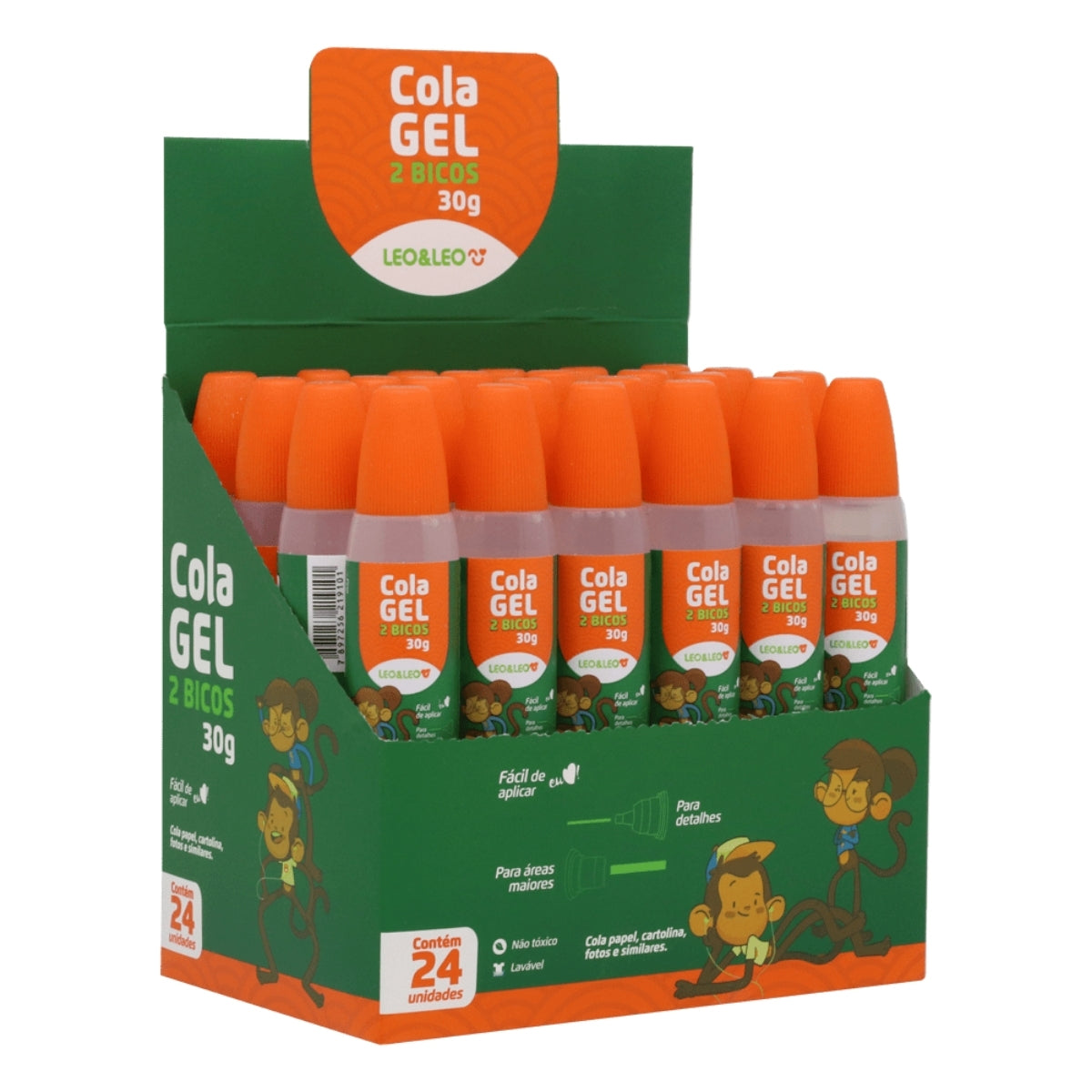 Cola Gel 2 Bicos 30gr - Leo & Leo 72610