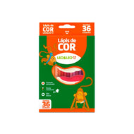 Estojo Lápis de Cor Resina Sextavado Flex com 36 Cores 4482 - Leo & Leo