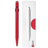 Caneta Esferográfica 849 Caran D'ache Claim Your Style com Estojo de Lata  - Scarlet Red