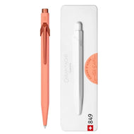 Caneta Esferográfica 849 Caran D'ache Claim Your Style com Estojo de Lata  - Tangerine
