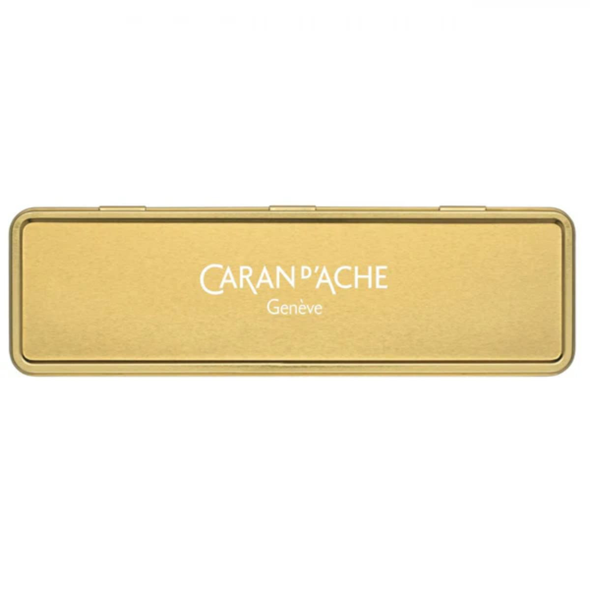 Caneta Esferográfica 849 Caran D'ache Warm Rainbow com Estojo de Lata