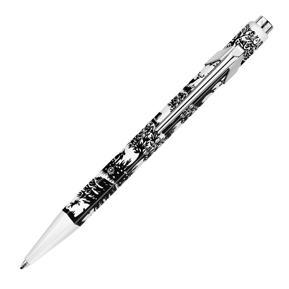 Caneta Esferográfica 849 Caran D'ache Popline com Estojo de Lata Papercutting